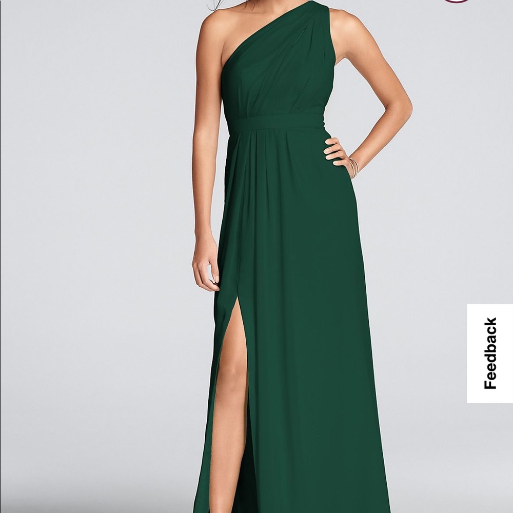 David’s bridal one shoulder gown